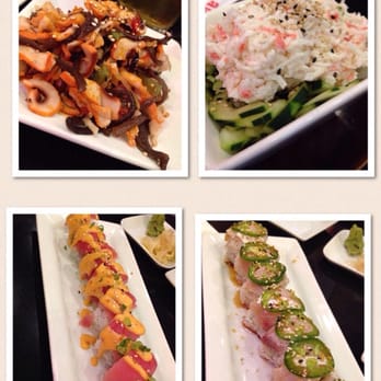 Awesome Sushi - Octopus salad. Cucumber salad. Vampire roll. Awesome sushi roll. - Japanese Near Me - Long Beach, California
