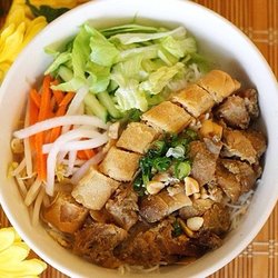 B Happy Pho & Boba - Grilled meat and egg rolls noodles bowl is something that I always graving for.