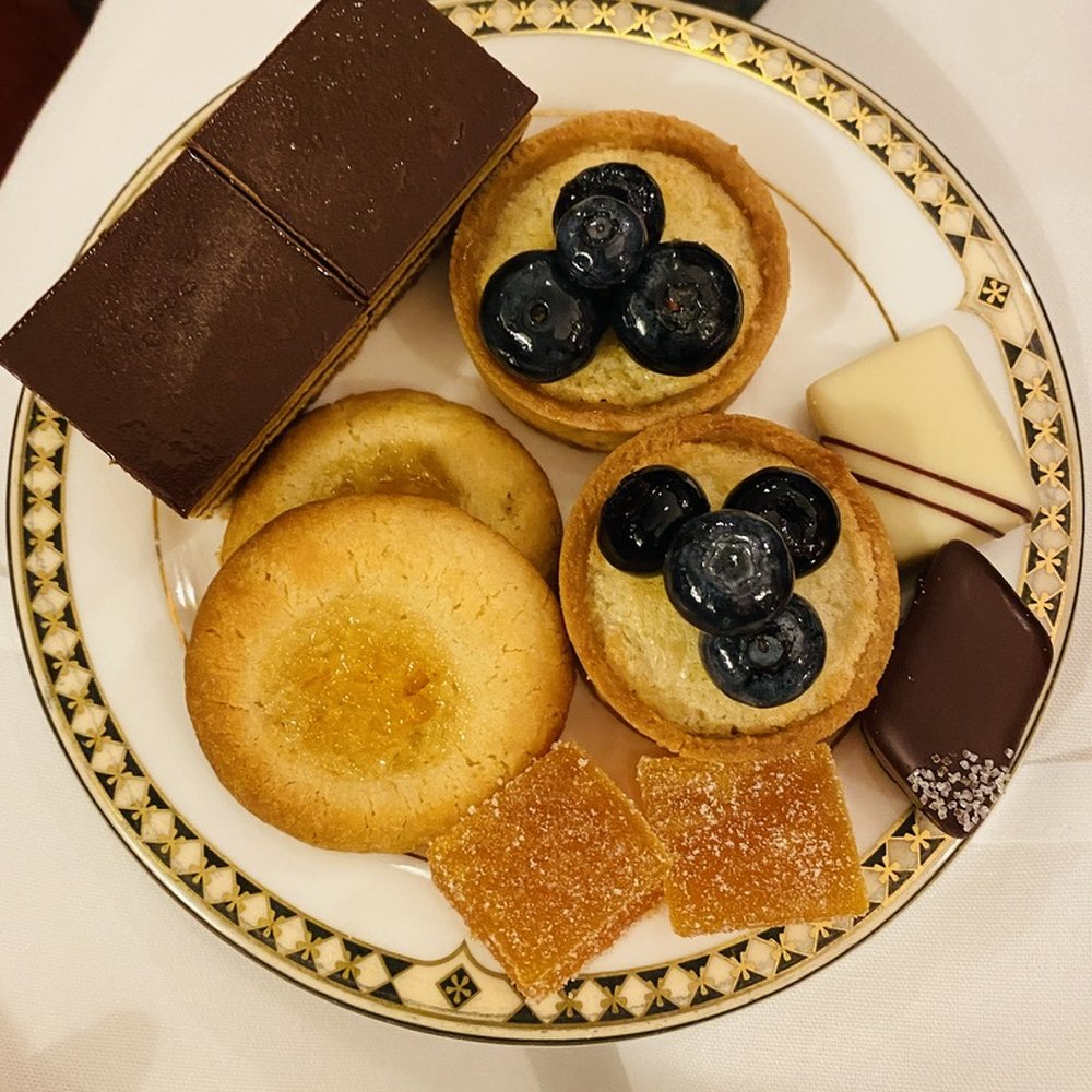 Fairmont Olympic Hotel, Seattle - Strawberry Almond Tartlet, Almond and Cranberry Biscotti, Chocolate Truffle, Pâte de Fruits - Hotels Near Me - Seattle, Washington