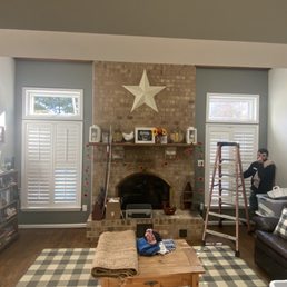 Left window cleaned, right window is next! Left window cleaned, right window is next!