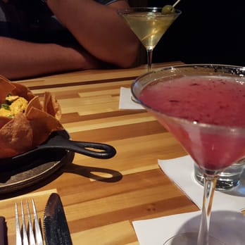 Salt Rock Tavern - Buffalo chicken dip, dirty martini and black berry martini. - New American Near Me - Oldsmar, Florida