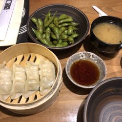 Yami Sushi House - Edamame Beans, Steamed Gyoza