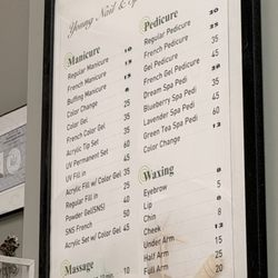 Young Nail & Spa - Prices as of March 2026