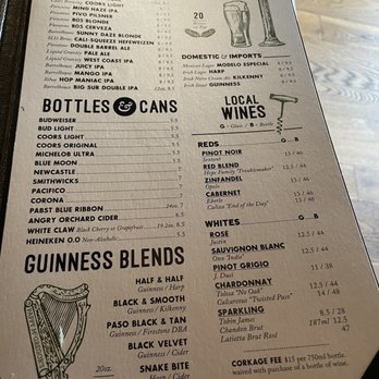 Pappy McGregor's - Irish Pub Near Me - Paso Robles, California