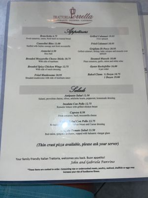 Menu photo 2 Trattoria Porretta Chicago, IL