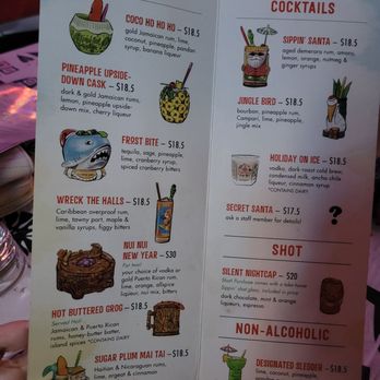 Bitter & Twisted Cocktail Parlour - Holiday cocktail menu - Cocktail Bars Near Me - Phoenix, Arizona