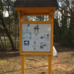 Autumn Park - Northwoods neighborhood notice board at the north side of the park