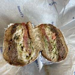 Snarf's Sandwiches - Smoked Brisket w/ BBQ Sauce & Swiss Cheese
