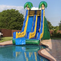 All About Party Rental - Tropical slide to pool