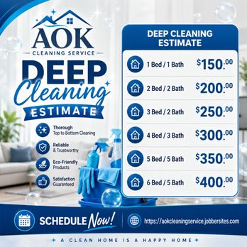 AOK Cleaning Service - Deep Cleaning Estimate - Home Cleaning Near Me AOK Cleaning Service - Deep Cleaning Estimate - Home Cleaning Near Me