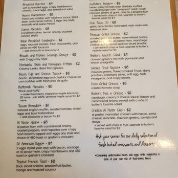 Butter Cafe - Menu - Breakfast & Brunch Near Me - Victor, Idaho