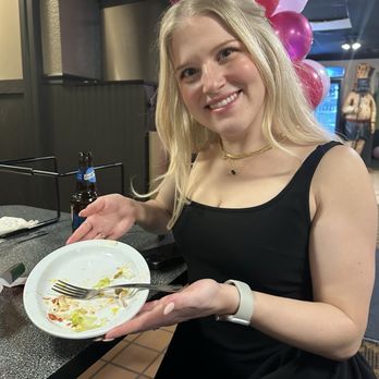 Bob & Luigi's Pizzeria - My wife after eating a cheeseburger - Pizza Near Me - Andover, Kansas Bob & Luigi's Pizzeria - My wife after eating a cheeseburger - Pizza Near Me - Andover, Kansas