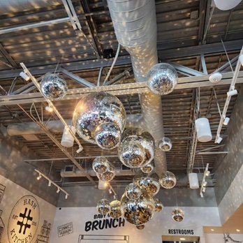 Hash Kitchen - Disco ball decor - Breakfast & Brunch Near Me - Draper, Utah Hash Kitchen - Disco ball decor - Breakfast & Brunch Near Me - Draper, Utah