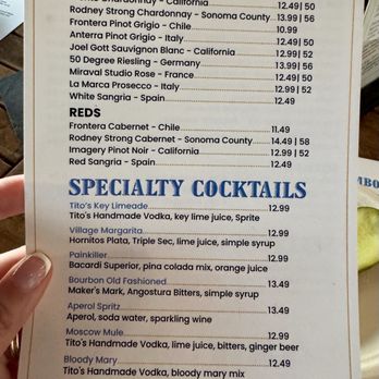 The Village Pub - Drinks Menu - American Near Me - Naples, Florida The Village Pub - Drinks Menu - American Near Me - Naples, Florida