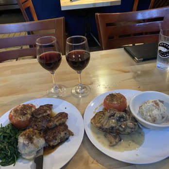 Lonnie's - bulgolgi pork tenderloin| Chilean sea bass w/mushroom+champagne dresssing+roasted tom+mash. - Caterers Near Me - Lake Mary, Florida