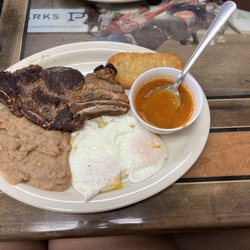 Taqueria La Tapatia - Breakfast Steak and Eggs