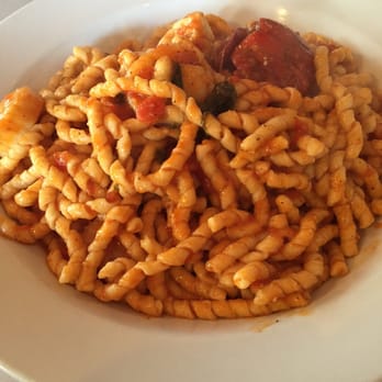 Rino's Place - Fusilli pasta with shrimp, lobster tail, and scallops - Italian Near Me - Boston, Massachusetts
