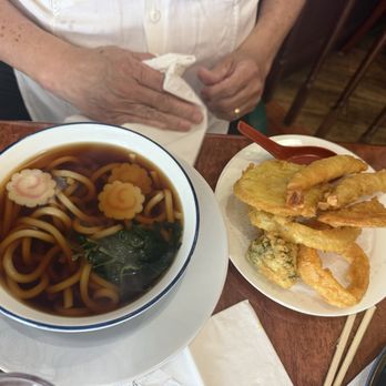 Nami Sushi - Udon w/shrimp & vegetable tempura - Japanese Near Me - Harwood Heights, Illinois