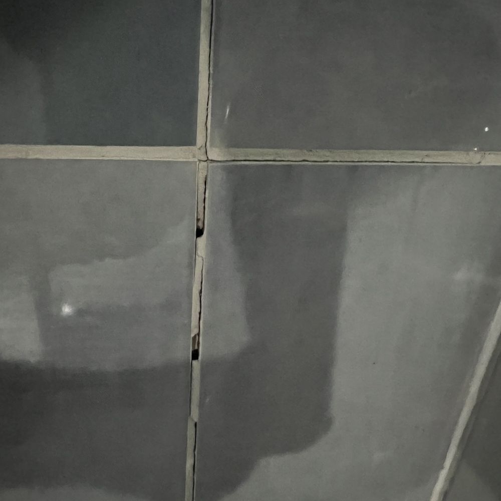 J Level & Square - The cracked/broken grout. - Kitchen & Bath Near Me - Philadelphia, Pennsylvania