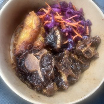 Hedzole - Jollof rice, oxtails, cabbage salad, and plantains - African Near Me - Washington, DC, District of Columbia