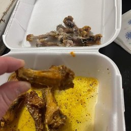 Hot Wings are literally not as big as my wife's thumb.. smh