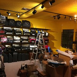 Smythe's Accordion Center - New shop getting set up.