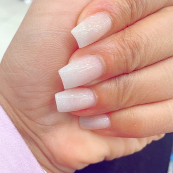 Sassy Nail Bar - Full set acrylic with gel and ballerina shape $55 but they look just square - Nail Salons Near Me - Costa Mesa, California Sassy Nail Bar - Full set acrylic with gel and ballerina shape $55 but they look just square - Nail Salons Near Me - Costa Mesa, California