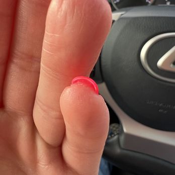 Chroma Nails Lounge & Spa - Look how PAPER THIN she filed my nails. So thin they're painful. - Nail Salons Near Me - San Diego, California