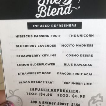 The Blend - Refresher Menu - Juice Bars & Smoothies Near Me - Albuquerque, New Mexico