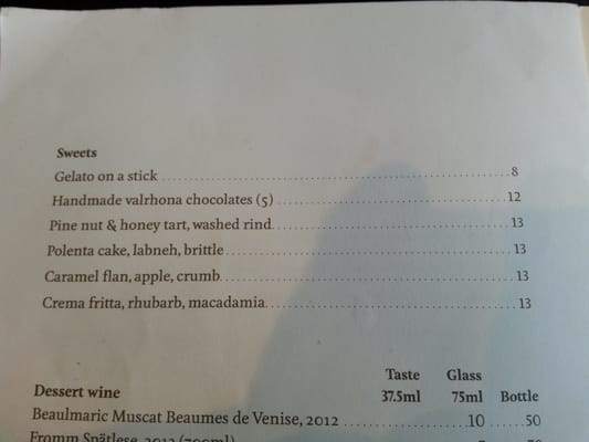 Menu photo 7 Ortolana Auckland, AUK Menu photo 7 Ortolana Auckland, AUK
