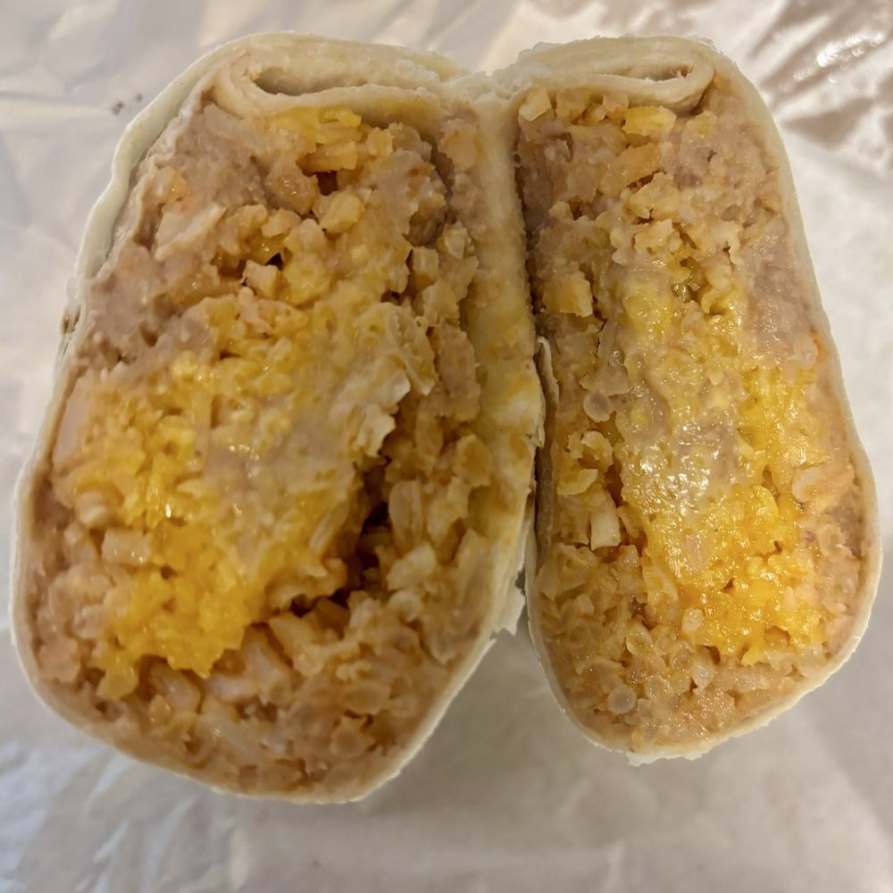 Rosa Maria's - Bean, rice and cheese burrito - Mexican Near Me - Fontana, California