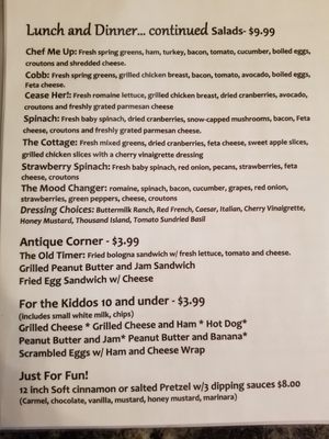 Menu photo 1 A & B Coffeehouse and Cafe West Branch, MI