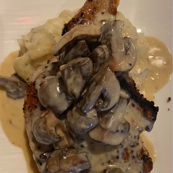 River Grille - Roasted chicken with the most amazing mushroom sauce. - Steakhouses Near Me - Bentonville, Arkansas River Grille - Roasted chicken with the most amazing mushroom sauce. - Steakhouses Near Me - Bentonville, Arkansas