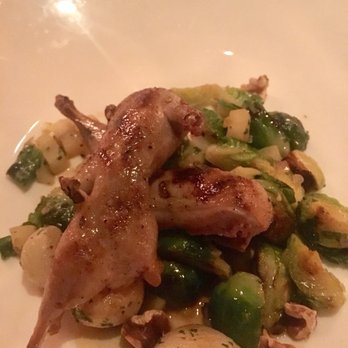 Pluckemin Inn - Grilled quail, turnip, apricot and brussel sprouts - New American Near Me - Bedminster, New Jersey Pluckemin Inn - Grilled quail, turnip, apricot and brussel sprouts - New American Near Me - Bedminster, New Jersey