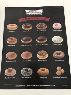 Menu photo 7 Krispy Kreme Jersey City, NJ