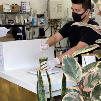 Third Culture Bakery - Berkeley - Preparing the passion fruit matcha sparkler!! - Bakeries Near Me - Berkeley, California