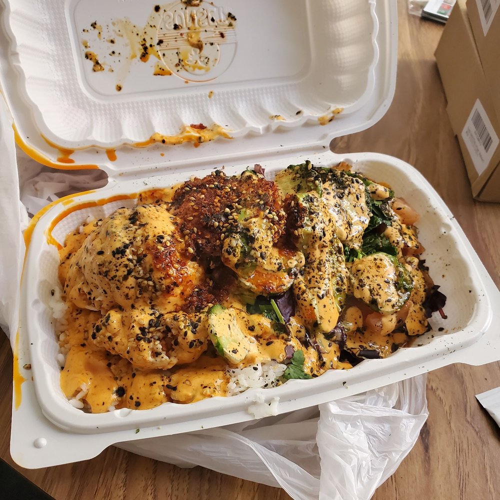 Poke Moki - a chicken dish in a styrofoam container - Poke Near Me - Sun Valley, California Poke Moki - a chicken dish in a styrofoam container - Poke Near Me - Sun Valley, California
