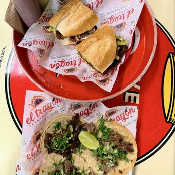 El Tragon Taqueria - ASADA TACO AL PASTOR TACO and torta with Al pastor - Mexican Near Me - Chicago, Illinois