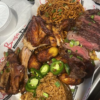 Brasa Y Chifa - Brasa Tray (double Lomein instead of yuca fries) - Desserts Near Me - Providence, Rhode Island Brasa Y Chifa - Brasa Tray (double Lomein instead of yuca fries) - Desserts Near Me - Providence, Rhode Island