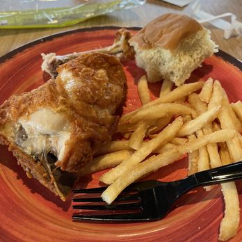 Pollo Campero Raleigh - Two piece chicken meal. Forgot to take the pic until I had eaten half! - Chicken Shop Near Me - Raleigh, North Carolina Pollo Campero Raleigh - Two piece chicken meal. Forgot to take the pic until I had eaten half! - Chicken Shop Near Me - Raleigh, North Carolina