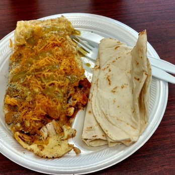 Tejano BBQ & More - Chicken omelette with a side of flour tortillas - Barbeque Near Me - Dallas, Texas Tejano BBQ & More - Chicken omelette with a side of flour tortillas - Barbeque Near Me - Dallas, Texas
