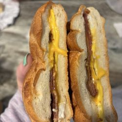 J V Hot Bagels - BEC $7 where's the middle????
