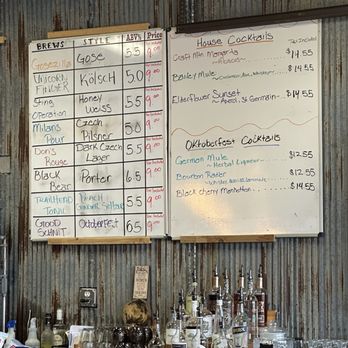 Craft Mountain Brewing - Menu as of October 2025 - Breweries Near Me - Bailey, Colorado