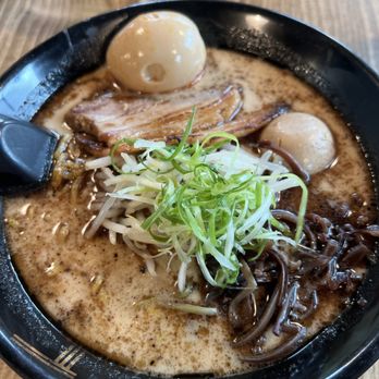 Umami Ramen - Black garlic without bamboo and an extra egg just like I like it!! If you were here you can smell the garlic. Yum!! - Ramen Near Me - Folsom, California Umami Ramen - Black garlic without bamboo and an extra egg just like I like it!! If you were here you can smell the garlic. Yum!! - Ramen Near Me - Folsom, California