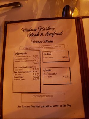 Menu photo 3 Hudson Harbor Steak & Seafood Albany, NY Menu photo 3 Hudson Harbor Steak & Seafood Albany, NY