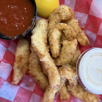 Mickey's Bar & Grill - Fried Calamari with Ranch & Marinara - Seafood Near Me - Aransas Pass, Texas Mickey's Bar & Grill - Fried Calamari with Ranch & Marinara - Seafood Near Me - Aransas Pass, Texas