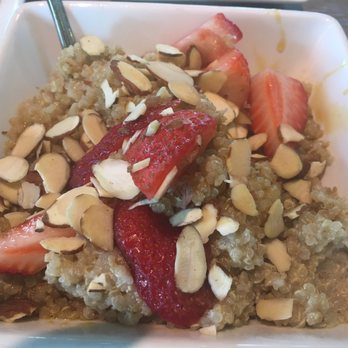 North County - Quinoa brunch bowl with almonds and strawberries. Vegan and grain-free. - Mexican Near Me - Denver, Colorado North County - Quinoa brunch bowl with almonds and strawberries. Vegan and grain-free. - Mexican Near Me - Denver, Colorado