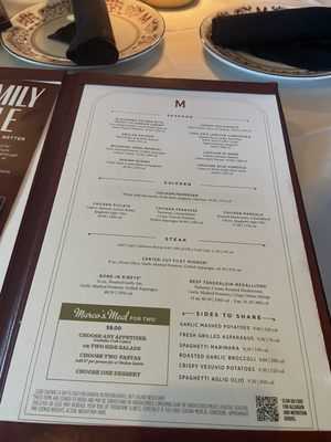 Menu photo 4 Maggiano's Little Italy Plano, TX