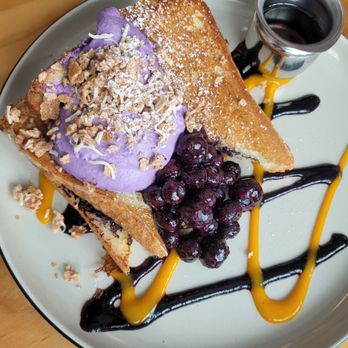 Toast Kitchen & Bakery - Ube French Toast - Breakfast & Brunch Near Me - Tustin, California Toast Kitchen & Bakery - Ube French Toast - Breakfast & Brunch Near Me - Tustin, California