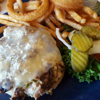 Big Tex Bar-B-Que - Tuna melt (not on the menu but the accommodated me) with fries and onion rings - Barbeque Near Me - Willcox, Arizona